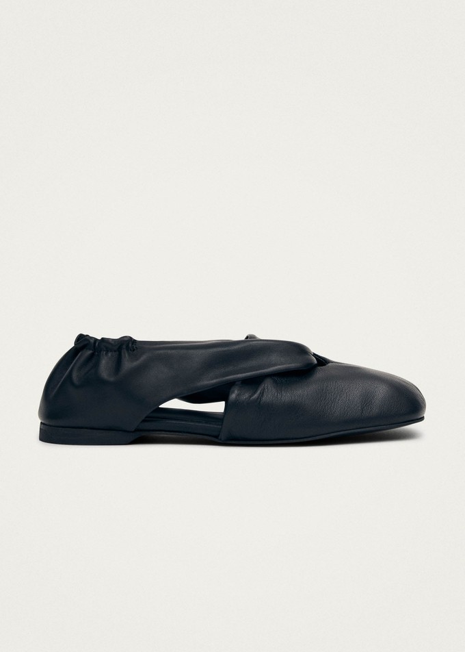 Alaula Black Leather Ballet Flats from Alohas