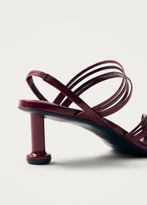 Salsa Burgundy Leather Sandals from Alohas