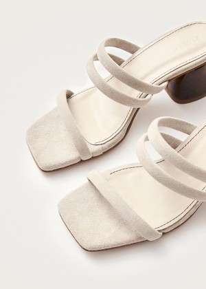 Indiana Stone Beige Leather Sandals from Alohas