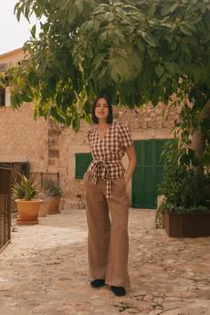 LEAH pants in Rosy Brown via AmourLinen