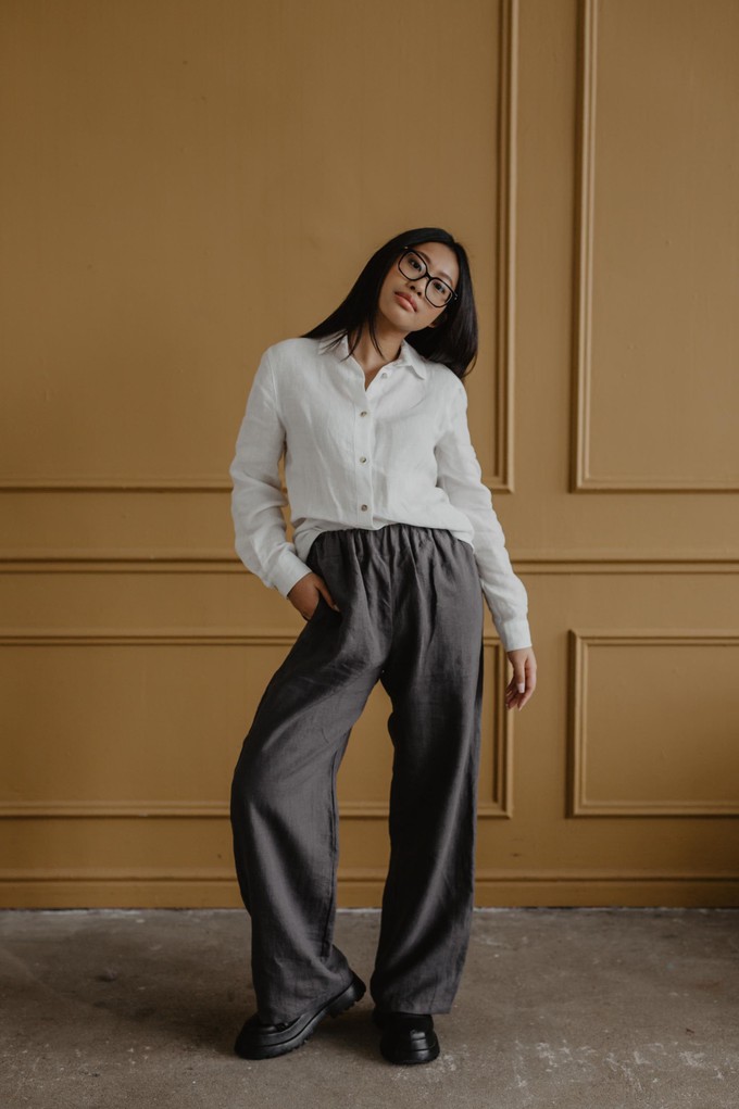 Oulu super long linen pants from AmourLinen