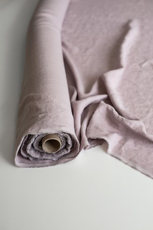 Dusty Rose 95" / 240 cm linen fabric from AmourLinen