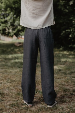 Linen pants ADONIS in Dusty Lavender | sale from AmourLinen