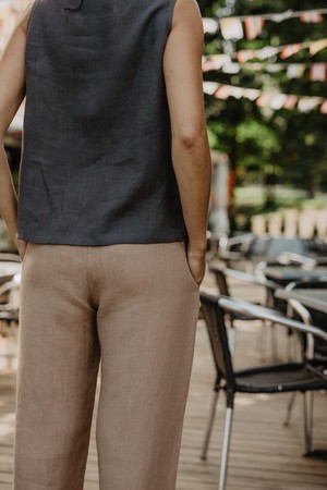 Oulu super long linen pants from AmourLinen