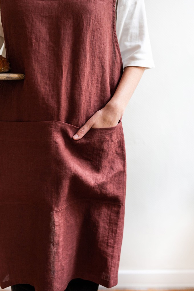 Pinafore linen apron from AmourLinen