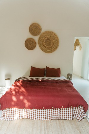 Linen bedding set in Terracotta from AmourLinen