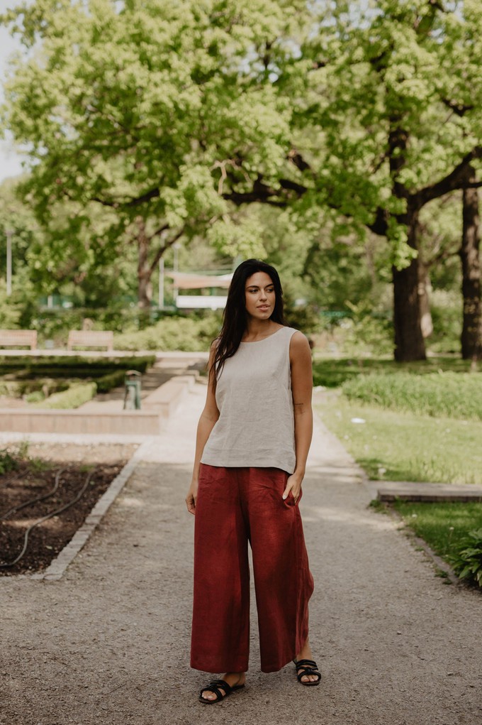 Wide linen pants ISABELLA from AmourLinen