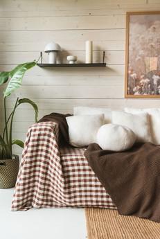 Linen couch cover via AmourLinen