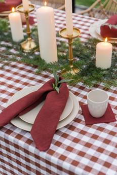 Linen napkins set of 2 in Terracotta via AmourLinen