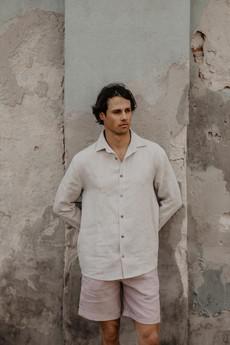 HECTOR shirt in Cream via AmourLinen