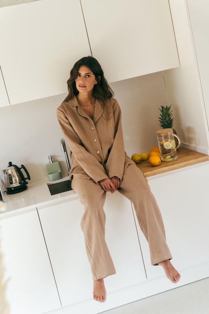 Long sleeve pyjama set Nightly from AmourLinen