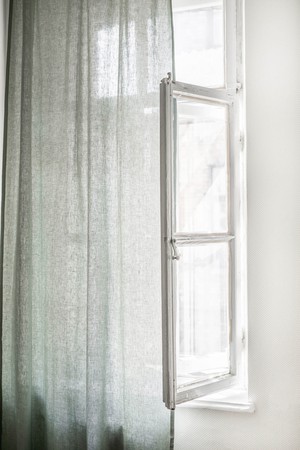 Tie top linen curtain from AmourLinen