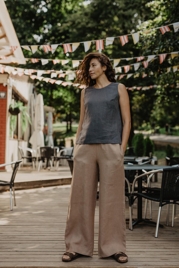 Oulu super long linen pants from AmourLinen