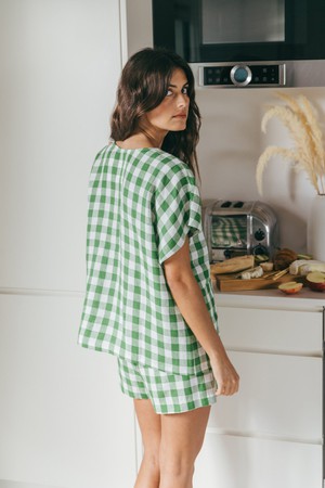 Short sleeve pyjama set CLOUD NINE from AmourLinen