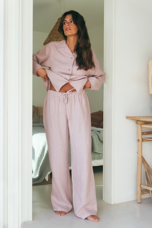 Long sleeve pyjama set Snooze from AmourLinen