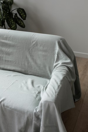 Linen couch cover from AmourLinen