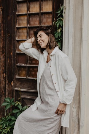 Linen oversized shirt Marrakesh from AmourLinen