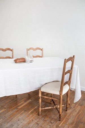 Linen tablecloth in White from AmourLinen