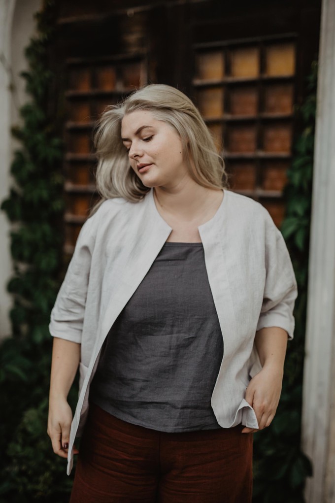 Linen oversized jacket Kyiv from AmourLinen