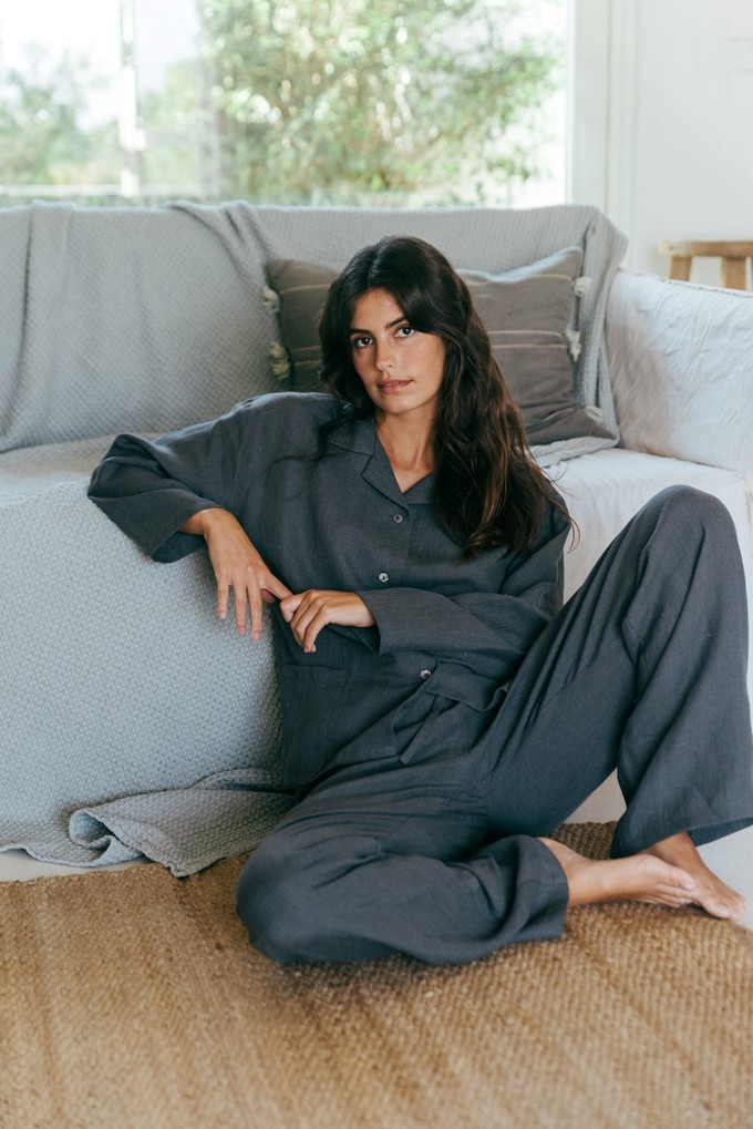 Long sleeve pyjama set Snooze from AmourLinen