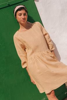 SOFIA dress in Mustard via AmourLinen