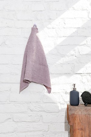 Waffle linen kitchen towel from AmourLinen