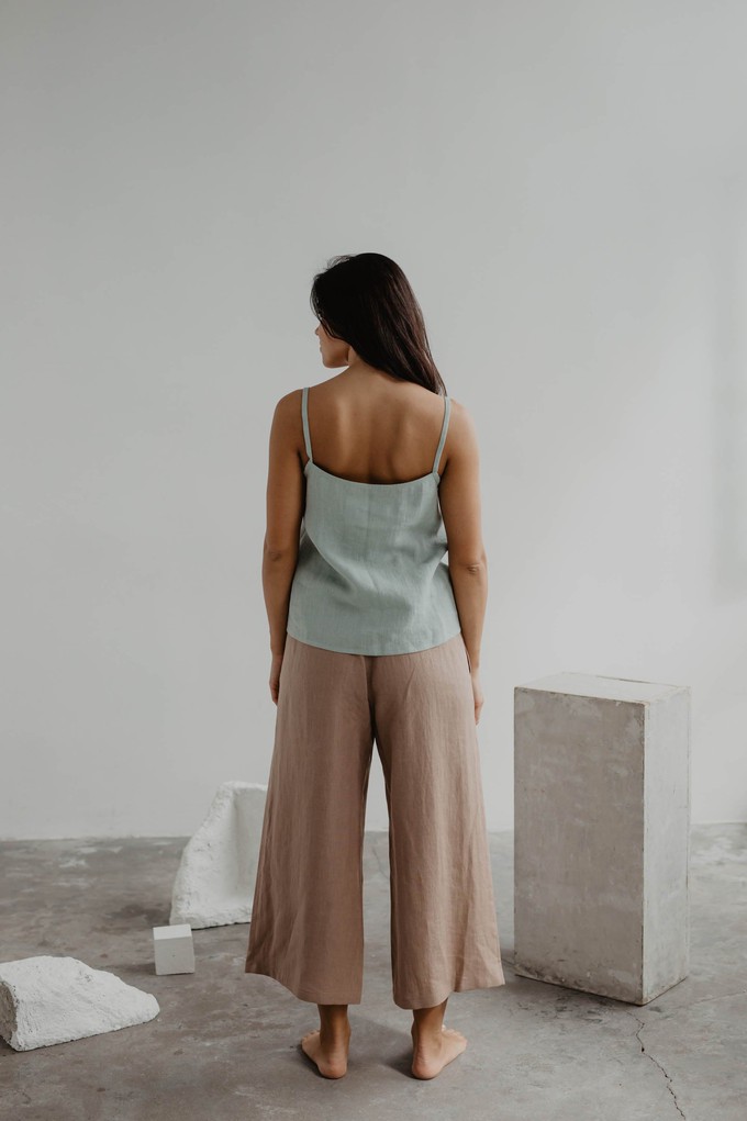 Linen pants TOKYO in Rosy Brown from AmourLinen