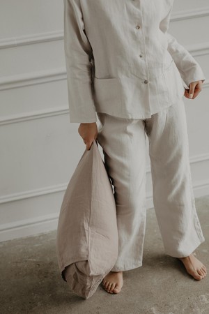 Long sleeve pyjama set Snooze from AmourLinen