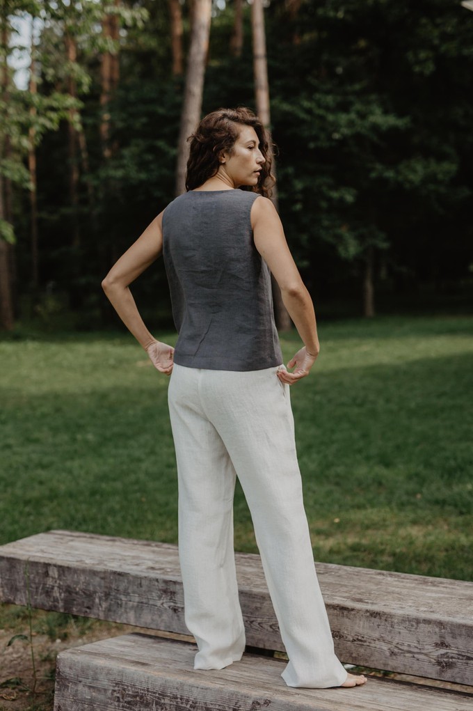 Oulu super long linen pants from AmourLinen