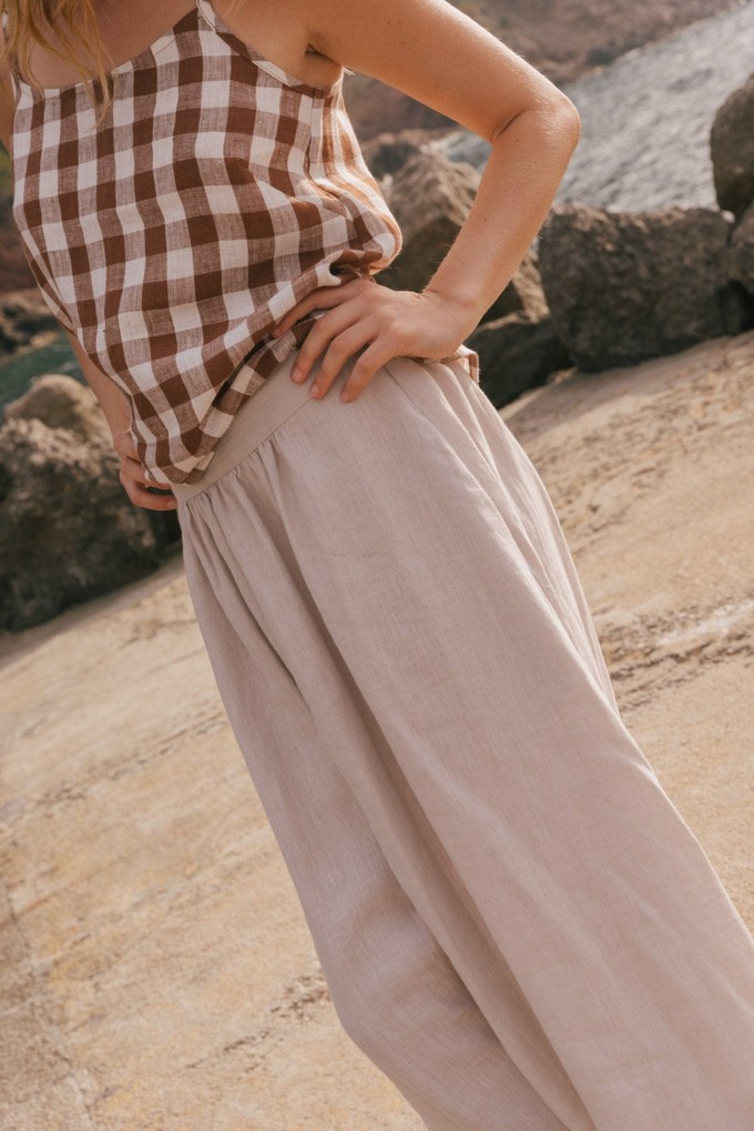 Mona long linen skirt from AmourLinen