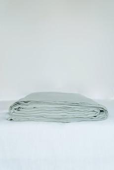 Linen flat sheet in Sage Green via AmourLinen