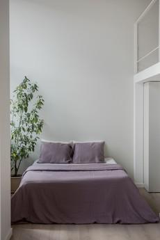 Linen duvet cover in Dusty Lavender via AmourLinen