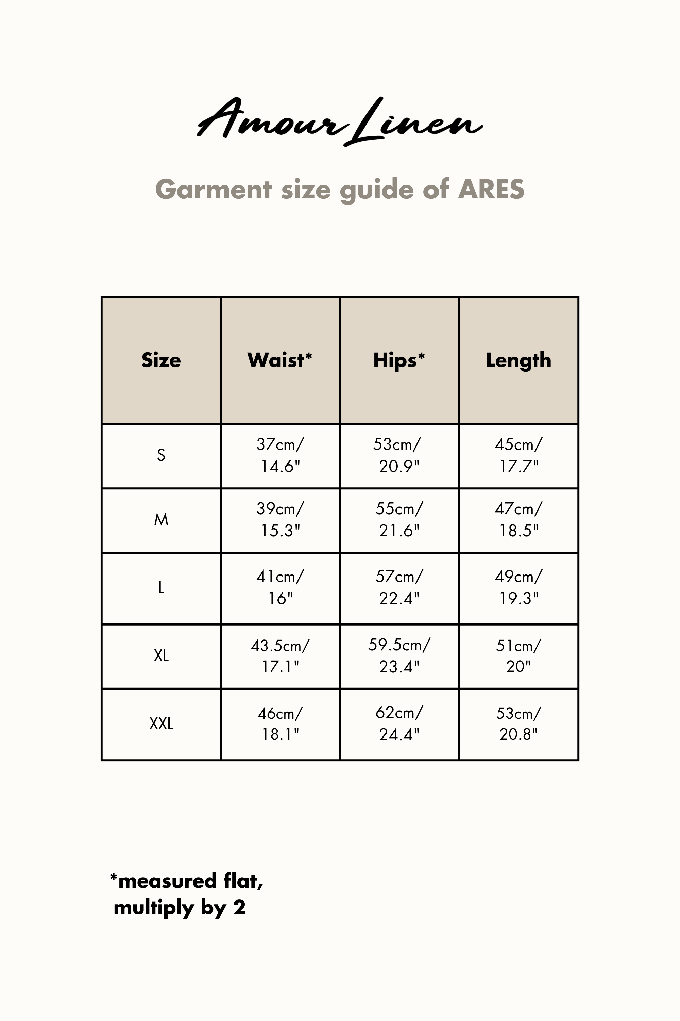 Linen shorts ARES M in Sage Green from AmourLinen