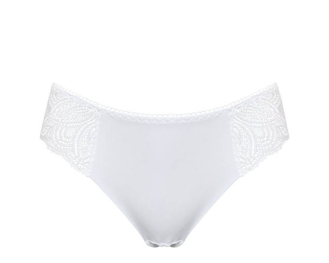 Lotus White Cheeky Panties from Anekdot