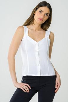 Top Anemone white via avani apparel