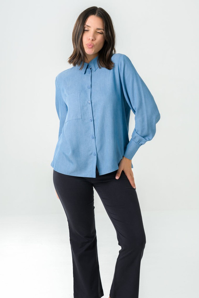 Shirt Kauri denim blue from avani apparel