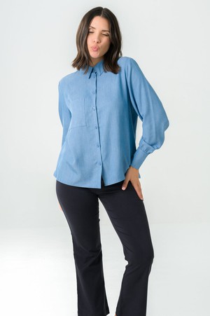 Shirt Kauri denim blue from avani apparel