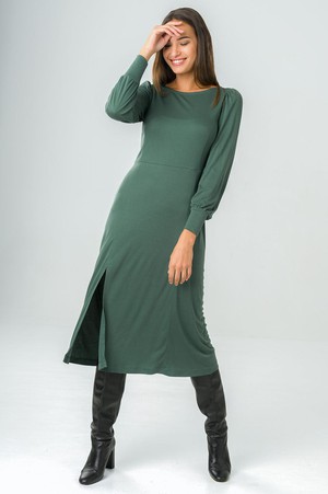 Dress Victoria green LS from avani apparel