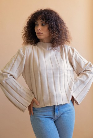 Beige Nashi sweater from avani apparel