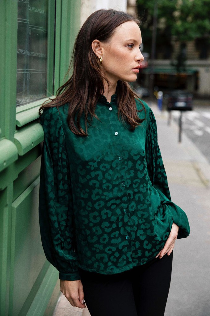 Blouse Hortensia green from avani apparel