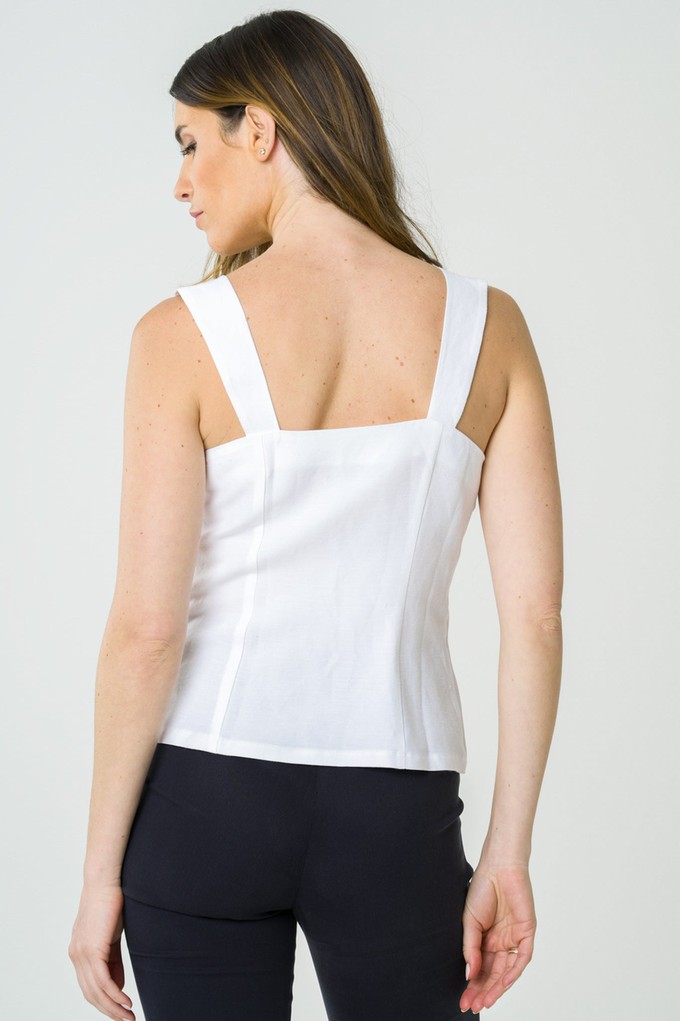 Top Anemone white from avani apparel