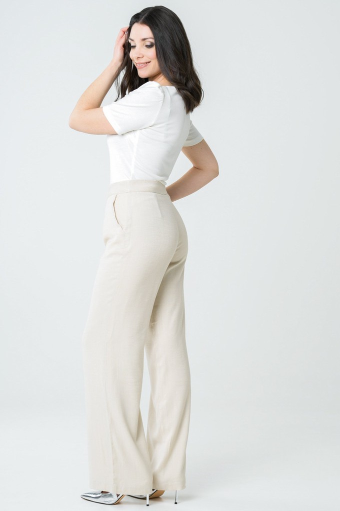 Laurier beige pants from avani apparel