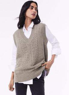 Ellen Recycled Knitted Vest via Baukjen