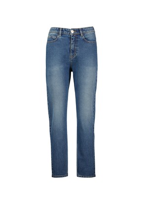 Organic Stretch Cotton Crop Straight Leg Jeans from Baukjen