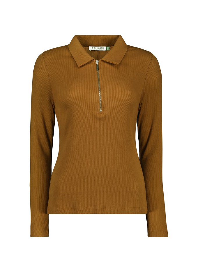 Organic Cotton Zip Collar Top from Baukjen