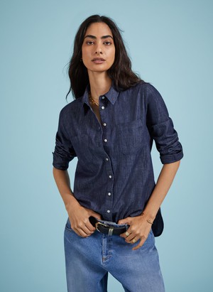 Hattie Organic Denim Shirt from Baukjen