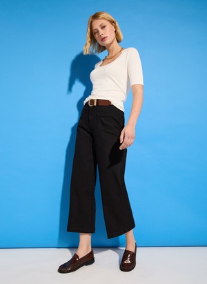 Jena Organic Wide Crop Jeans from Baukjen