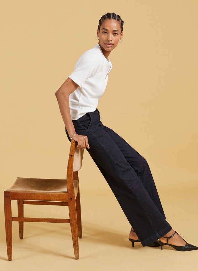 Margot Organic Cotton Wide Leg Jeans from Baukjen