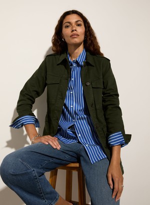 Rishma Organic Cotton Stripe Shirt from Baukjen