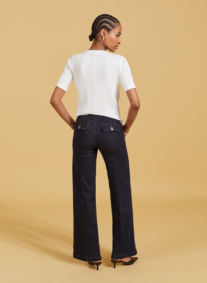 Margot Organic Cotton Wide Leg Jeans from Baukjen